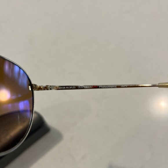 Oliver Peoples Wire Frame Aviator Sunglasses - Picture 6 of 8